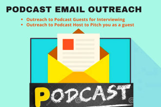 podcast email outreach for guesting or inviting guests