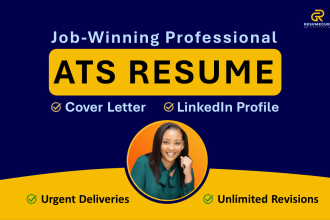 deliver professional resume writing service, resume and cover letter