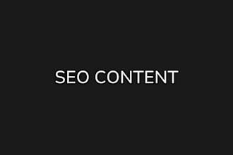 write well researched SEO articles and blog posts