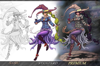 draw your oc dnd or fantasy character art