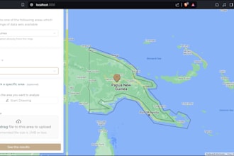 build a web app for satellite and gis data visualization