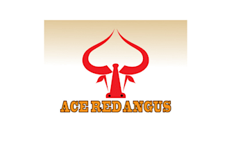 design attractive beautiful super ace red angus logo fast delivery