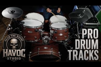 be your professional session drummer for rock and heavy metal