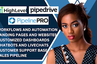 setup pipedrive, pipeline pro,go high level website,gohighlevel funnel