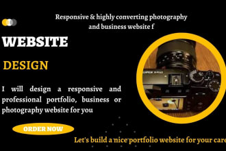 create personal portfolio , business and photography website