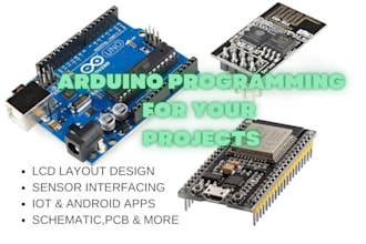 do arduino or esp 32 programming, code and projects for your fyp