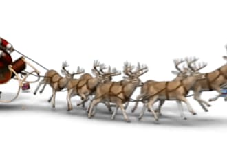 add logo or text in christmas santa video