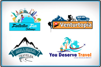 design a premium travel agency or company logo