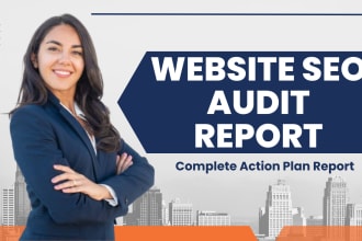do SEO audit, competitor backlink and keyword analysis report