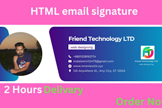 create clickable HTML  professional email signatures