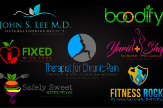 give creative wellness logo design with new concepts