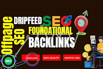 dripfeed SEO with a powerful mix of manual foundational backlinks