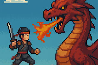 draw unique character into pixel art style in 24 hours