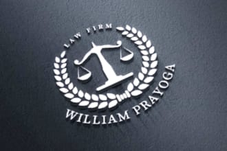 designed, and legal, attorn law firm logo