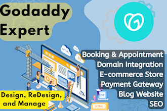 godaddy website design services and website redesign