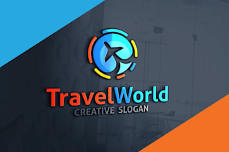 design super fantastic travel logo in very short time