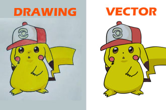convert your sketch or image to digital vector art logo ai,svg,eps,png