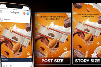 do unique beverage and food social media post