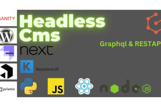 do headless cms integration in next js react js and wordpress api