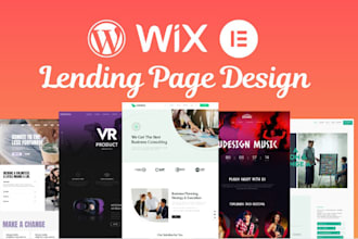create a high quality wordpress landing page, wordpress website, blog site