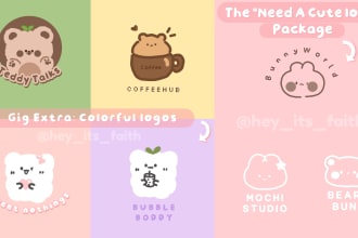 design cute minimalist hand drawn logo