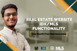 build real estate, broker, investor, realtor websites with idx mls integration