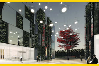 create architectural renderings and collage images