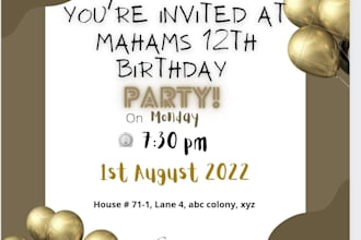 do printable invitation card designing