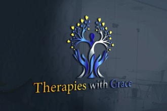 do elegant massage logo design with unlimited revision