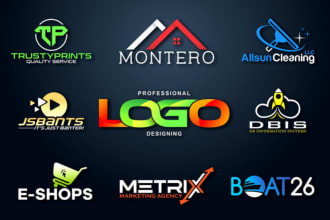 give creative marketing logo design with new concepts
