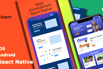 develop mobile apps using react native for android and ios