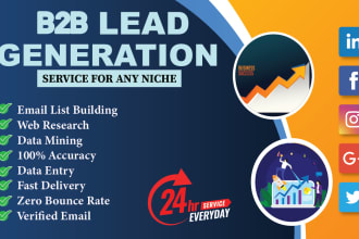 do targeted b2b lead generation and email list for any niche