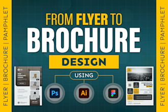 do flyer, brochure, business card and pamphlet design