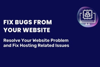 fix wordpress website bugs and domain hosting issues