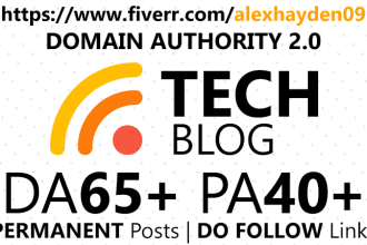 submit guest post in  technology blog da 65 plus