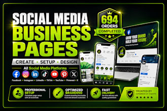 create and setup impressive facebook or instagram business page