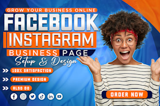 create and setup impressive facebook or instagram business page