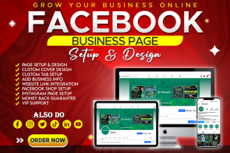 create and setup impressive facebook or instagram business page