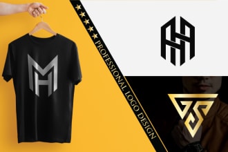 design luxury fashion clothing monogram and personal logo