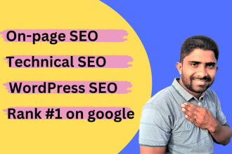 do on page seo and technical optimization of your website