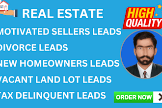 give motivated seller divorce leads newhomeowners vacant land lot tax delinquent