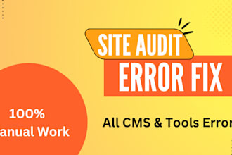fix semrush ahref moz search console site audit errors for higher ranking