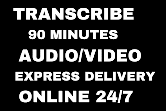 do audio and video transcription