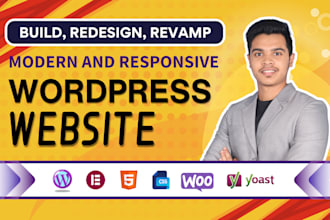 do responsive wordpress website design, development, clone, redesign wordpress