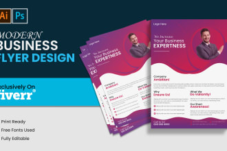 design business flyers, product or leaflet