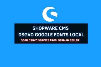 do local google fonts on shopware website gdpr