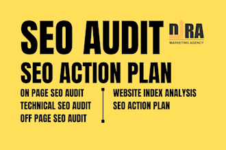 complete on page and technical SEO audit for your website