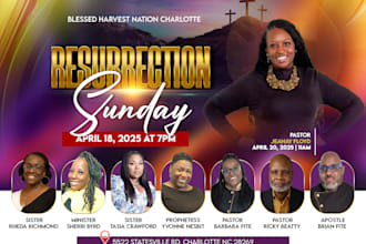 create an outstanding church event flyer design
