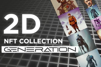 generate 2d nft collections professionally