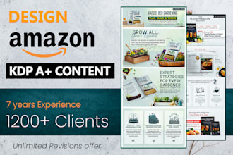 professional amazon a plus content design for KDP books